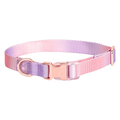 Nylon Dog Collar Adjustable Cat Small Dog Collars Gradient Pet Necklace Fashion Collars Accessories For Small Medium Large Dogs
