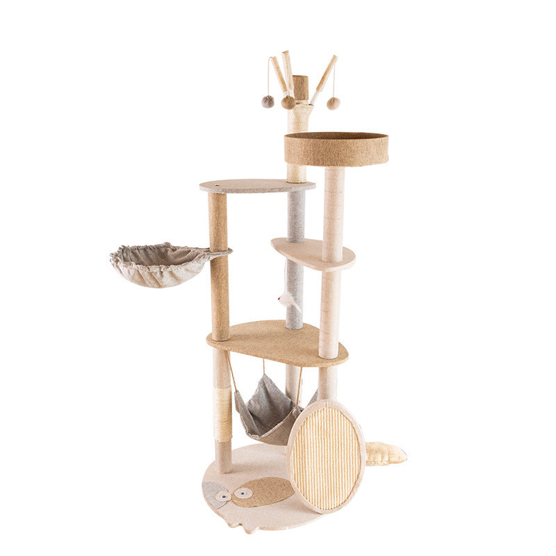 Integrated Cat Climbing Frame Shelf Tree