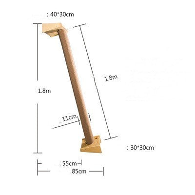 Solid Wood Cat Climbing Frame Litter Cat Shelf
