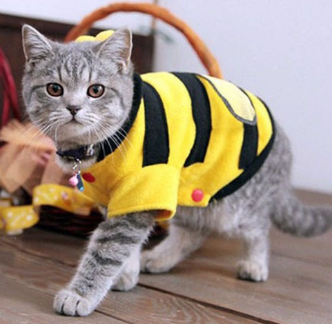 1Pcs Pet Clothes Cute Bees Clothes Accessories