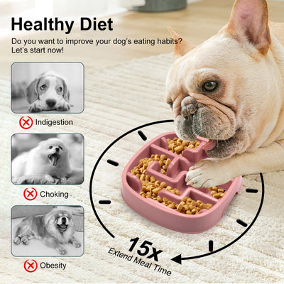 Dog Cat Anti Choking Feeding Food Bowls