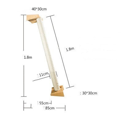 Solid Wood Cat Climbing Frame Litter Cat Shelf
