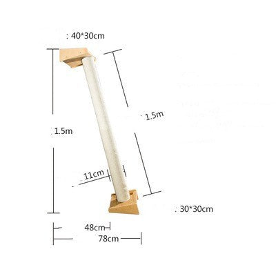 Solid Wood Cat Climbing Frame Litter Cat Shelf