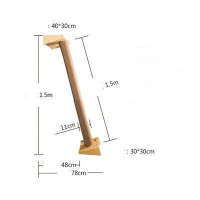 Solid Wood Cat Climbing Frame Litter Cat Shelf