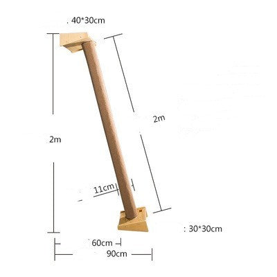 Solid Wood Cat Climbing Frame Litter Cat Shelf