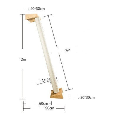 Solid Wood Cat Climbing Frame Litter Cat Shelf